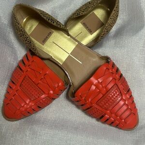 Dolce Vita Orange and Cheetah Women's Flats Size 7